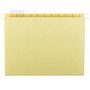 Smead; Hanging File Folders, 1/5-Cut Adjustable Tab, Letter Size, Yellow, Box Of 25