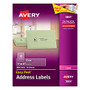 Avery; Easy Peel; Clear Laser Address Labels, 1 inch; x 4 inch;, Box Of 1,000