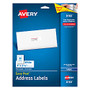 Avery; Easy Peel; White Inkjet Address Labels, 1 inch; x 2 5/8 inch;, Pack Of 750