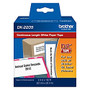 Brother; DK-2205 Continuous-Feed Paper Roll Permanent Address Labels, Black On White, 2 7/16 inch; x 100'