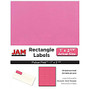 JAM Paper; Mailing Address Labels, 2 5/8 inch; x 1 inch;, Astrobright Pulsar Pink, Pack Of 120