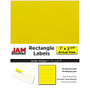 JAM Paper; Mailing Address Labels, 2 5/8 inch; x 1 inch;, Astrobright Solar Yellow, Pack Of 120