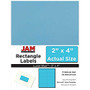 JAM Paper; Rectangular Mailing Address Labels, 2 inch; x 4 inch;, Lunar Blue, Pack Of 120