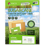 MACO Laser / Ink Jet File / Copier Sugarcane Address Labels - Permanent Adhesive - 1 inch; Width x 4 inch; Length - 20 / Sheet - Rectangle - Inkjet, Laser - White - 2000 / Box