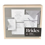 BRIDES; Pocket Invite Kit, 5 inch; x 7 inch;, Silver And White, Pack Of 30