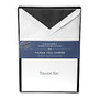 Gartner Studios; Thank You Cards, 5 1/4 inch; x 3 3/4 inch;, White With Black Accents, Pack Of 20