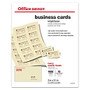 Office Wagon; Brand Matte Business Cards, 2 inch; x 3 1/2 inch;, Ivory, Pack Of 1,000