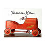 Retrospect Thank You Note Cards With Envelopes, 4 1/2 inch; x 5 7/8 inch;, Vintage Peddle Car 1910, Box Of 10