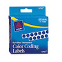 Avery; Permanent Round Color-Coding Labels, 1/4 inch; Diameter, Dark Blue, Pack Of 450