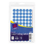 Avery; Removable Round Color-Coding Labels, 1/2 inch; Diameter, Light Blue, Pack Of 840