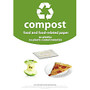 Recycle Across America Compost Standardized Labels, 10 inch; x 7 inch;, Green