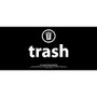 Recycle Across America Trash Standardized Recycling Labels, 4 inch; x 9 inch;, Black