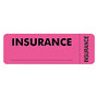 Tabbies Permanent  inch;Insurance inch; Label Roll, Pink, Roll Of 250