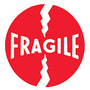 Tape Logic; Preprinted Shipping Labels,  inch;Fragile inch;, 4 inch; x 4 inch;, Red/White, Roll Of 500