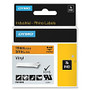 Dymo RhinoPRO Industrial Vinyl Tape - 0.75 inch; Length - Black - Vinyl - 1 Each