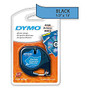 DYMO; LetraTag 91335 Black-On-Blue Labeling Tape, 0.5 inch; x 13'