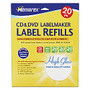 Memorex; Inkjet CD/DVD Photo Gloss Labels, 4 1/2 inch; Diameter, White, Pack Of 20