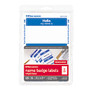 Office Wagon; Brand Hello Name Badge Labels, 2 11/32 inch; x 3 3/8 inch;, Blue Border, Pack Of 100