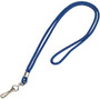 Office Wagon; Brand Standard Lanyards, With Hook, 36 inch;, Blue, Case Of 24