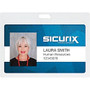 SICURIX Badge Holder - Horizontal White - 6 / Pack - White