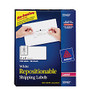 Avery; Repositionable White Laser Shipping Labels, 2 inch; x 4 inch;, Box Of 1,000