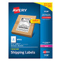 Avery; TrueBlock; White Laser Internet Shipping Labels, 5 1/2 inch; x 8 1/2 inch;, Box Of 200