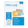 PRES-a-ply Standard Shipping Label - 4.20 inch; Width x 2 inch; Length - Rectangle - Laser - Clear - 500 / Box