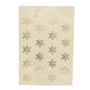Gartner Studios; Holiday Envelope Seals, 1 inch; Diameter, Ivory/Gold Snowflakes