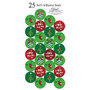 Great Papers! Holiday Foil Seals, 1 inch;, Green/Red/White, String Of Lights, Pack Of 50