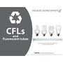 Recycle Across America CFL Standardized Recycling Labels, 8 1/2 inch; x 11 inch;, Charcoal
