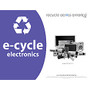 Recycle Across America Electronics Standardized Recycling Labels, 8 1/2 inch; x 11 inch;, Purple