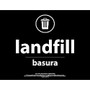 Recycle Across America Landfill Standardized Recycling Labels, 8 1/2 inch; x 11 inch;, Black