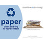 Recycle Across America Paper Standardized Recycling Labels, 8 1/2 inch; x 11 inch;, Light Blue