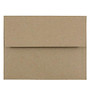 JAM Paper; Booklet Invitation Envelopes, A2, 4 3/8 inch; x 5 3/4 inch;, Brown, 100% Recycled, Pack Of 25