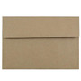 JAM Paper; Booklet Invitation Envelopes, A8, 5 1/2 inch; x 8 1/8 inch;, 100% Recycled, Brown, Pack Of 25
