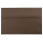 JAM Paper; Booklet Invitation Envelopes, A8, 5 1/2 inch; x 8 1/8 inch;, 100% Recycled, Chocolate Brown, Pack Of 25
