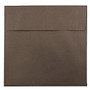 JAM Paper; Color Square Invitation Envelopes, 8 1/2 inch; x 8 1/2 inch;, 100% Recycled, Chocolate Brown, Pack Of 25