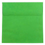 JAM Paper; Color Square Invitation Envelopes, 8 1/2 inch; x 8 1/2 inch;, 30% Recycled, Green, Pack Of 25