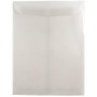 JAM Paper; Open-End Catalog Envelopes, 9 inch; x 12 inch;, Clear Translucent, Pack Of 10