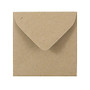 JAM Paper; Square Invitation Envelopes, 3 1/8 inch; x 3 1/8 inch;, 100% Recycled, Brown Kraft Paper Bag, Pack Of 25