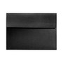LUX Invitation Envelopes, A1, 3 5/8 inch; x 5 1/8 inch;, Black Satin, Pack Of 1,000