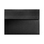 LUX Invitation Envelopes, A7, 5 1/4 inch; x 7 1/4 inch;, Black Satin, Pack Of 1,000