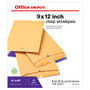 Office Wagon; Brand Clasp Envelopes, 9 inch; x 12 inch;, Brown, Pack Of 25