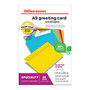 Office Wagon; Brand Greeting Card Envelopes, 5 3/4 inch; x 8 3/4 inch;, Brights, Box Of 50