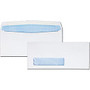 Quality Park Wove Finish Security Window Envelope - Security - #9 - 8.87 inch; Width x 3.87 inch; Length - 24 lb - Gummed - 500 / Box - White