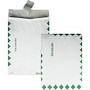 Quality Park; Tyvek; Grip-Seal; Expansion Envelopes, Open End, First Class, 10 inch; x 13 inch; x 1 1/2 inch;, Green/White, Box Of 100