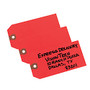 Avery Colored Shipping Tag - 4.75 inch; Length x 2.37 inch; Width - Rectangular - 1000 / Box - Red