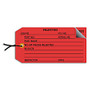 Office Wagon; Brand Prestrung Inspection Tags, 2-Part Numbered,  inch;Rejected, inch; 4 3/4 inch; x 2 3/8 inch;, Red, Box Of 500
