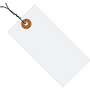 Tyvek; Prewired Shipping Tags, #6, 5 1/4 inch; x 2 5/8 inch;, White, Box Of 1,000