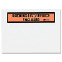 3M&trade; Self-Adhesive Packing List/Invoice Enclosed Envelopes, 5 1/2 inch; x 4 1/2 inch;, Black/Red, Pack Of 1,000